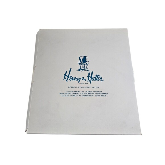 Henry The Hatter Detroit Mens Size 6 7/8 Brown Genuine Fur Felt Derby Fedora Hat - Picture 2 of 16